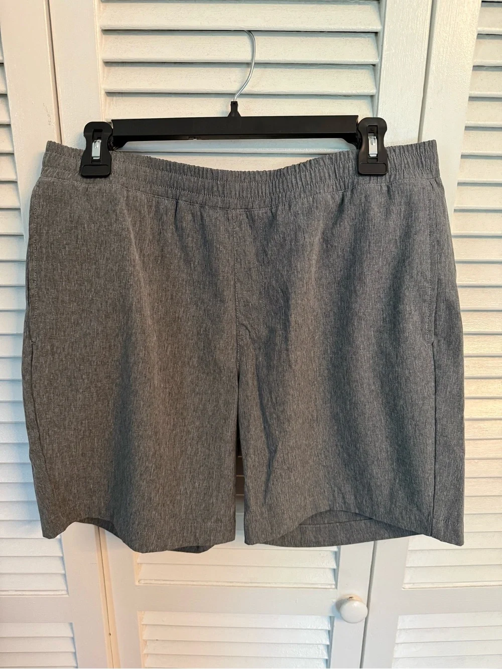 J. Crew Flex 7” Tech Stretch Shorts Heather Grey